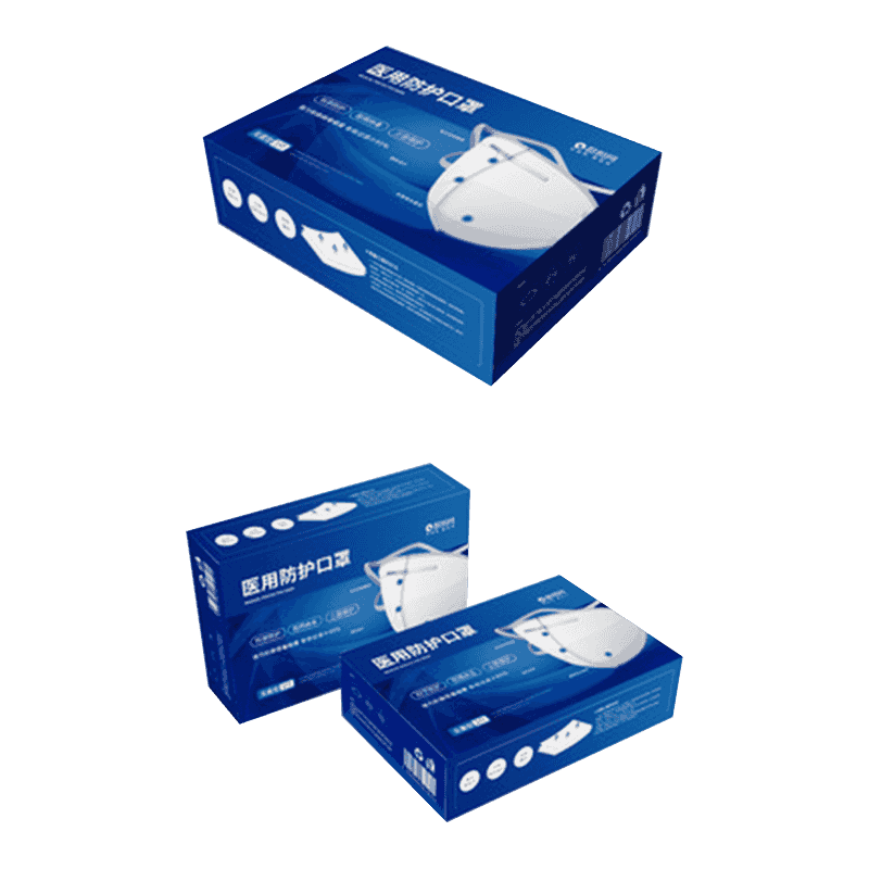 Verpackungskartons für Einwegmasken aus Wellpappe