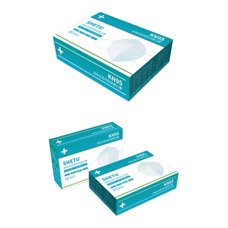 Verpackungskartons für Einwegmasken aus Wellpappe