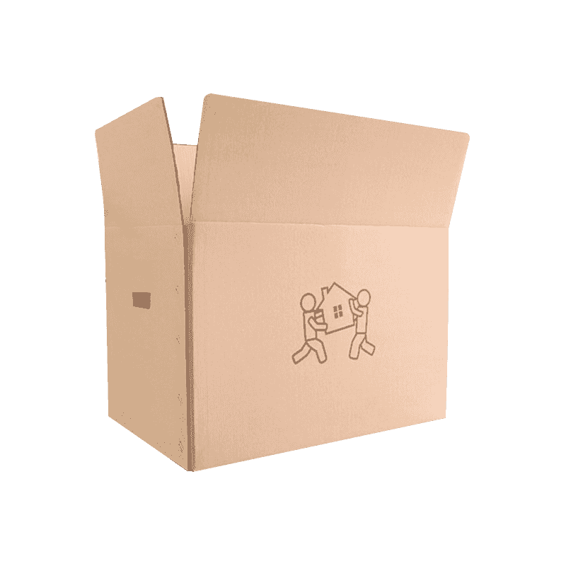 Umzug von Versandkartons aus Wellpappe