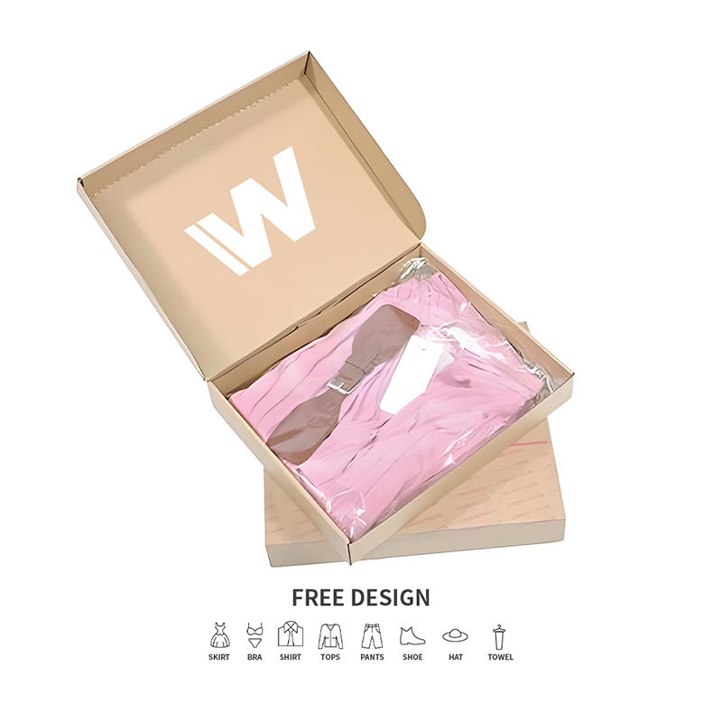 Braune einfache Verpackungskartons aus Wellpappe