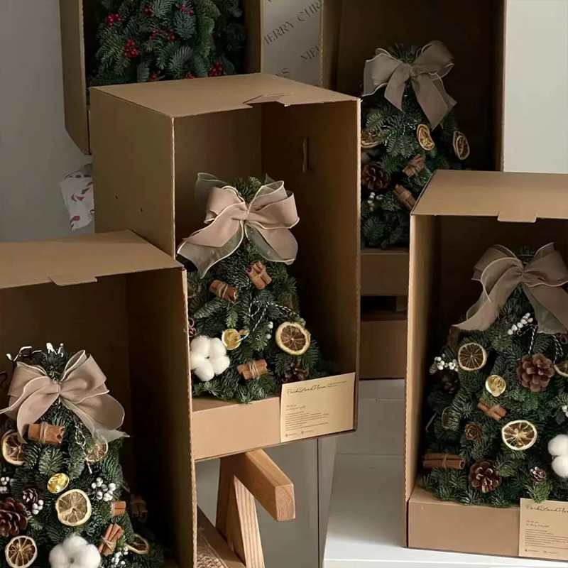 Einheitliche braune Wellpappe-Blumen-Geschenkboxen